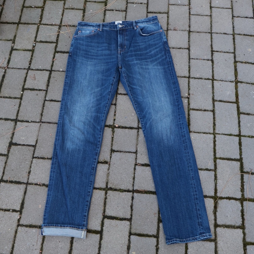 Flint and Tinder Straight Fit Selvedge Denim Jeans Mens 34x36 Stretch Huckberry
